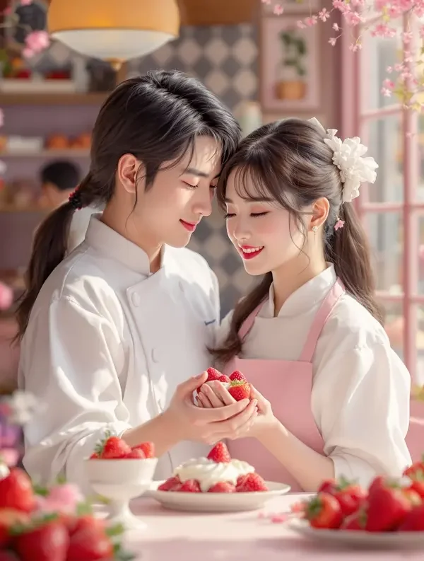 黄果短剧APP《心动小厨娘》封面,甜宠题材短剧